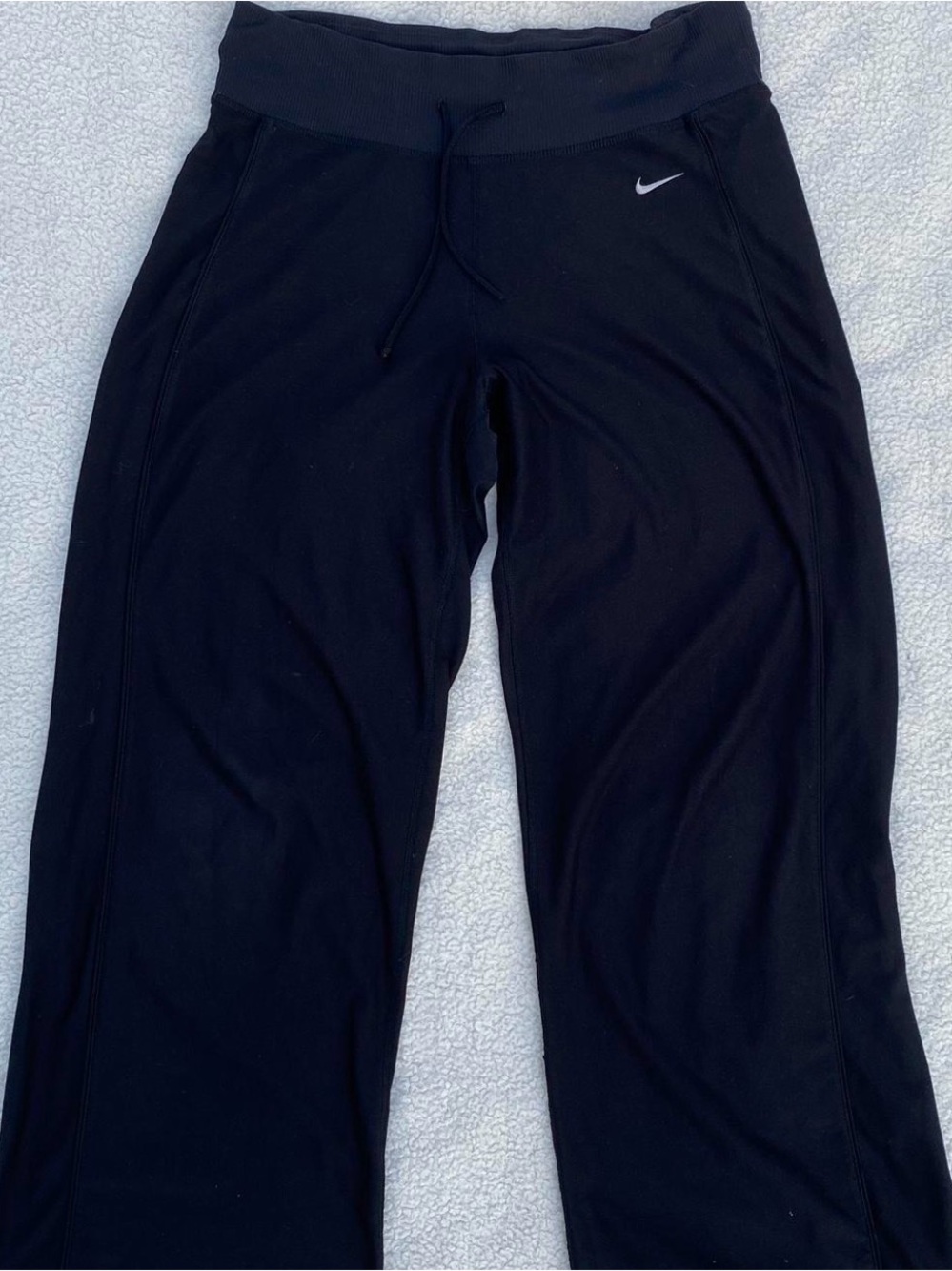 Nike Black Women's Sweatpants with Swoosh Logo